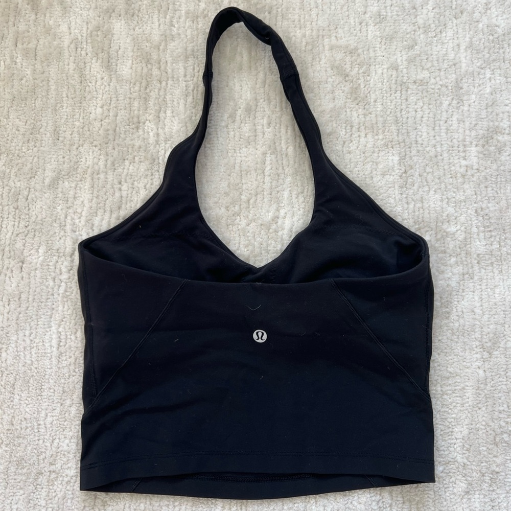 lululemon athletica Midnight Black Halter Sports Bra